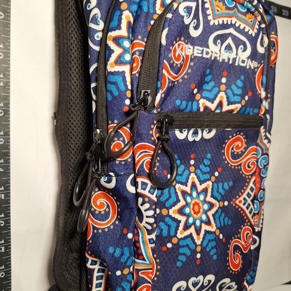 Vibedration Hydration Backpack w/o bladder - Red, White, Blue pattern - used main image 4